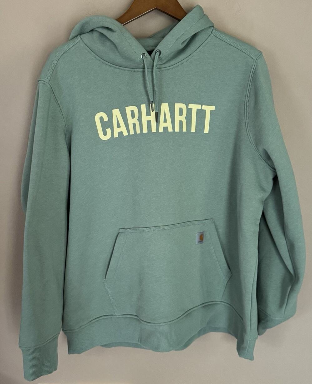 Carhartt Mint Green Ladies Kangaroo Pouch Pullover Sweatshirt 2XL